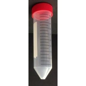 Centrifuge Tubes Conical-Bottom Flat, PP, 15 mL, Non-Sterile, Cap Color: Red (Pack of 50) by BioRx Sponix in Kuwait