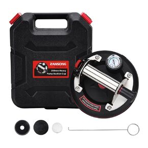 ZANSONG02 Heavy Duty Vacuum Suction Cup Lifter for Glass, Air Conditioner, Washing Machine, Refrigerator with Pressure Gauge(ZANSONG-2-1) in Kuwait