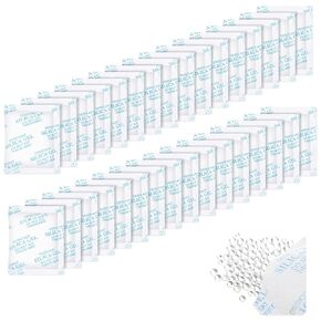 100 قطعة 20 جرام من عبوات جل السيليكا عبوات مجففة لتخزين الطعام الآمن وحزم امتصاص الرطوبة للتوابل والمجوهرات والملابس والأحذية وخزائن البذور الإلكترونية، إلخ in Kuwait