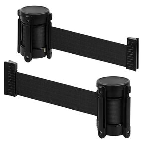 kaiyomi 2 Pack Replacement Belt Head Cassette with Breaking System, 11 Feet Retractable Belt Top for Retractable Belt Stanchion Posts or Wall Mount Retractable Belt Barriers (Black Belt) in Saudi Arabia