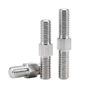 مسمار مزدوج الطرف من الفولاذ المقاوم للصدأ، عبوة من 5 مسامير وصواميل سداسية الرأس من الفولاذ المقاوم للصدأ 304 بأحجام متعددة (M6x30) in Kuwait