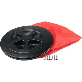 SEAFLO Deck Plate Hatch for Marine Boat Kayak Choose Size, Color and Storage Bag (4", Black with Storage Bag 1-Pack) in Kuwait