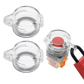 1in(25mm) Diameter Wall Switch Push Button Lockout Box Type Transparent Push for Emergency Stop Button Cover 2 Pack Protection Covers in Kuwait