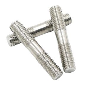 Threaded Bolts Double End Rods M6 M8 304 Stainless Steel Head Screw Stud(10pcs-m6,40mm) in Saudi Arabia