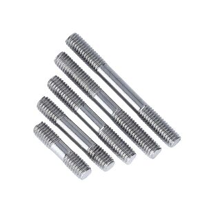 Double End Thread Rod 304 Stainless Steel Stud Bolts Rod Tooth Stick Dual Head Threaded Bar(200mm,M3 (5pcs)) in Saudi Arabia