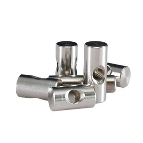 Barrel Bolts, M4 M5 M6 Barrel Bolts Cylindrical Pin Dowel Cross Hole Hammer Embedded Nut Stainless Steel(M6x28 (3Pcs)) in Kuwait