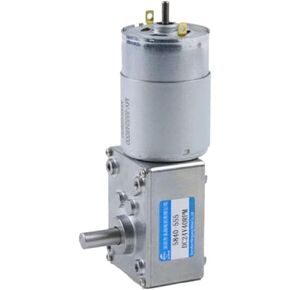 12V 25W 24V 30W DC Worm Gear Motor Single Shaft 5840-555 Low-speed Adjustable Speed CW CCW Motor(160RPM,12VMotor and Bracket) in Kuwait