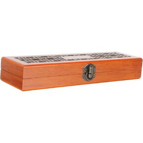 Milisten Harmonica Storage Box Carrying Case for 24-Hole Harmonica Wooden Protective Musical Instrument Case with Flexible Lid Compact Lightweight Travel Pouch in Kuwait