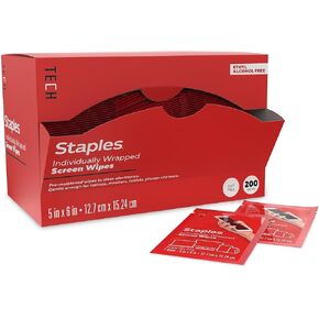 Screen Cleaning Wipes, Individually Wrapped, Streak-Free for Monitors/Phones/Laptops, 200-Pack in Kuwait