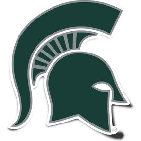 Desert Cactus Michigan State University Sticker Spartans MSU Vinyl Decal Laptop Water Bottle Car Scrapbook (IND 4) in Kuwait