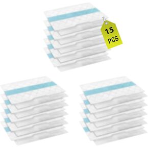 15 Pack VACMOP Disposable Hard Floor Vacuum and Mop Pad Refills for Shark Pro VM252 VM251 VM250 VM200 VC205 QM250 VM190 VM200P12 VMP30 Vacuum Cleaner Replacement Parts in Kuwait