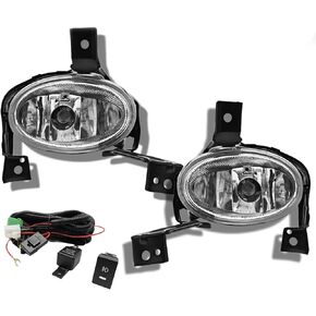 2pcs أضواء الضباب متوافقة مع 2010 2011 Honda CRV المصد الأمامي المصد مع تسخير الأسلاك ومصابيح الهالوجين H11 12V 55W in Kuwait