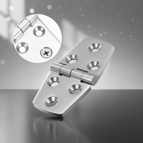 4pcs 316 Stainless Steel Hinges, Heavy Duty Gate Hinges for Wooden Fences Barn Door Hinges, Small Hinge Metal for Wood Outdoor,Pack of 4 in Saudi Arabia