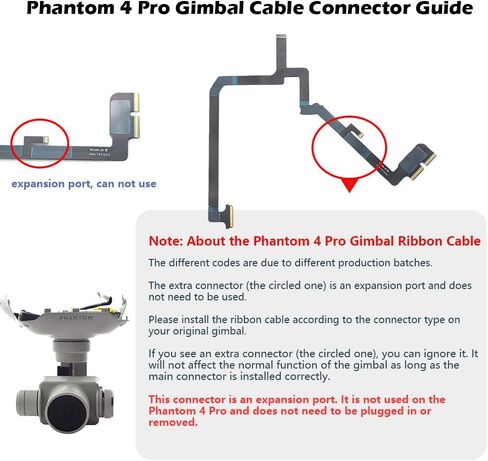 Original Gimbal Camera for DJI Phantom 4 Pro/Adv/Pro 2.0 Drone Replacement Gimbal with Bottom Shell & Fan Repair Parts for 4pro/4Adv/v2.0 UAV in Kuwait