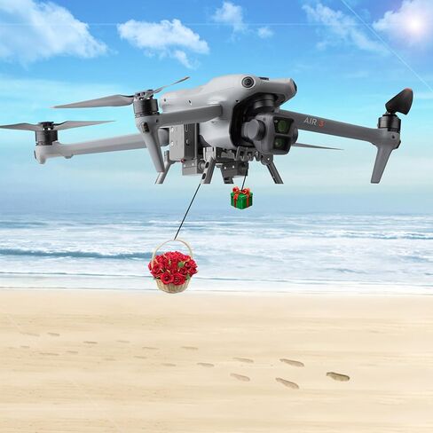 Dual Release and Drop Device System for DJI Air 3S,Air 3 Drone,Droper Fishing Hook Release Kit,Payload Delivery Accessories in Saudi Arabia