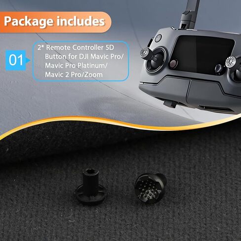 قطعتان لجهاز التحكم عن بعد DJI Mavic Pro، غطاء زر 5D لـ Mavic Pro Platinum/Mavic 2 Pro/Zoom، زر الإبهام، عصا التحكم الرئيسية، قطع غيار ملحقات الطائرة بدون طيار مع أدوات إصلاح in Saudi Arabia