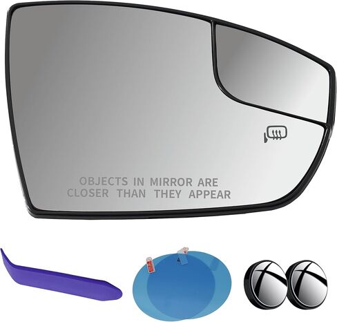 EAP DRIVER Side Mirror Glass متوافق مع Ford C-Max 2013-2018 ، Escape 2013-2016 ، EcoSport 2018-2022 ، تسخينه بدون تعتيم CJ5Z17K707F CJ5Z17K707G GN1Z17K707H GN1Z17K707A FO13324158 in Kuwait