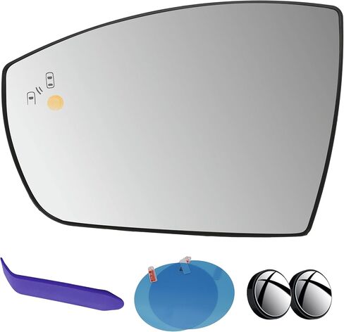 EAP DRIVER Side Mirror Glass متوافق مع Ford C-Max 2013-2018 ، Escape 2013-2016 ، EcoSport 2018-2022 ، تسخينه بدون تعتيم CJ5Z17K707F CJ5Z17K707G GN1Z17K707H GN1Z17K707A FO13324158 in Kuwait