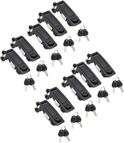 10PCS Adjustable Compression Latch Flush Lever Lock Compatible with Marine RV Car Door 1-5mm Thickness Hand Lock Lever Latches in Saudi Arabia
