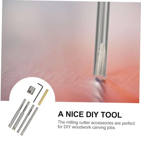 Veemoon 1set High- Single-Edge Mill Cutter Kit for Carving and Woodworking Milling Tools Design for Precision Cutting in Saudi Arabia
