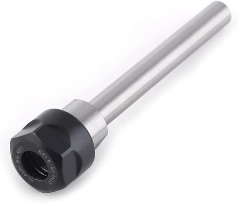 Fafeicy C12 ER16 100L Collet Chuck Holder, Straight Shank CNC Milling Tool Extension Lathe Rod, with Nut for Milling Machine in Kuwait
