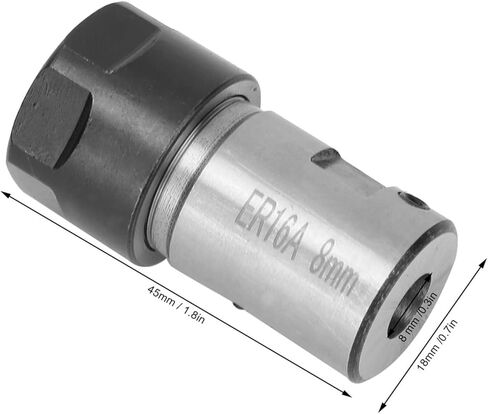 8mm Collet Chuck Holder for Motor Shaft, Deep Hole Processing - Precision Grinding, Stable Cutting, Easy Installation in Saudi Arabia