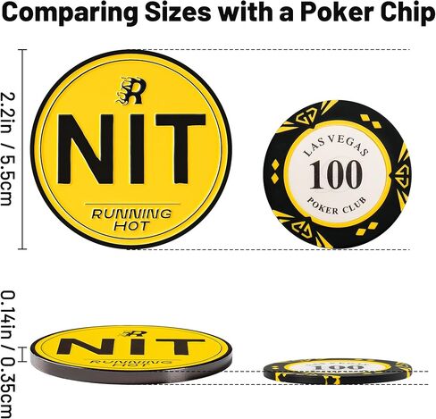 RUNNING HOT Metal Nit Button Set for Texas Hold'em & Omaha Poker - Professional Chips for The Stand-Up Game - Enhance Your Play in Saudi Arabia