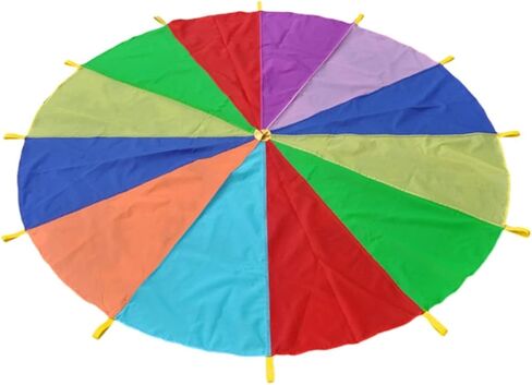 UPKOCH Play Rainbow Parachute for Outdoor Activities Diameter for Group Exercise for Kindergarten Birthday Parties and Picnics Durable and Sturdy Design Colors in Saudi Arabia