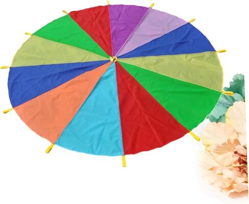 UPKOCH Play Rainbow Parachute for Outdoor Activities Diameter for Group Exercise for Kindergarten Birthday Parties and Picnics Durable and Sturdy Design Colors in Saudi Arabia