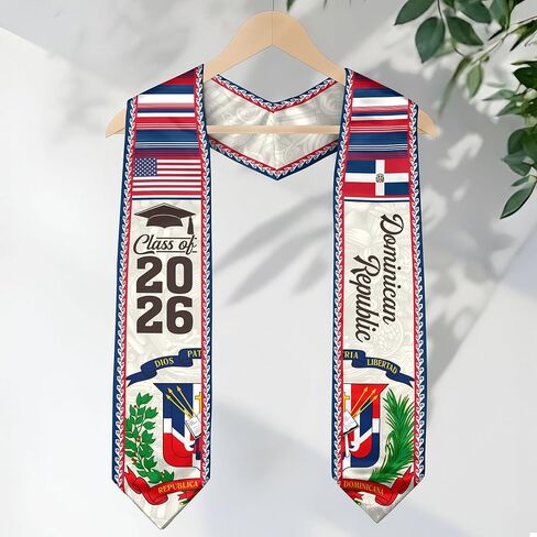 CHIARA CONTI11 Stoles For Graduation 2025 Dominican Graduation Sash Class Of 2025, Graduation Dominican Flag Stole in Kuwait