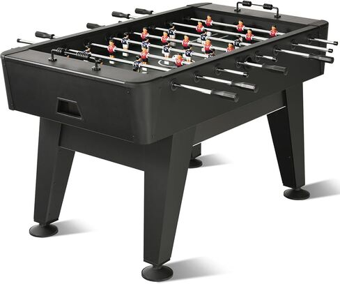 58" Foosball Table, Competition Soccer Table Game w/ 2 Balls for Adult Youth, Heavy-Duty Arcade Table Soccer for Home, Game Room in Saudi Arabia