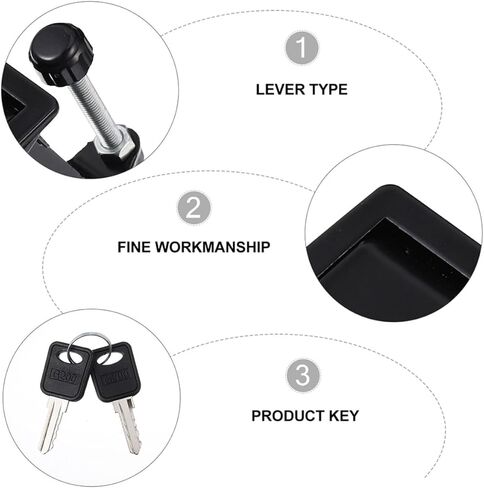 Zinc Alloy Compression Latch Lock with Adjustable Flush Lever and Raised Trigger Wear-Resistant Toolbox Cabinet Lock for Recreational Vehicles Caravans and Industrial Equipment in Saudi Arabia