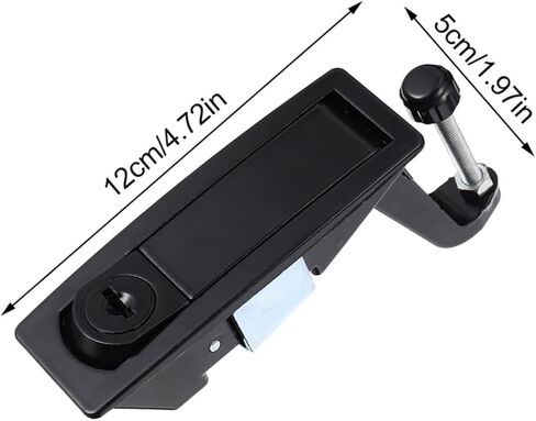 Zerodeko Zinc Alloy Compression Toolbox Latch Lock Keyed Raised Trigger Flush Hand Operated Machinery Box Lock for Trailers Campers Caravans in Saudi Arabia