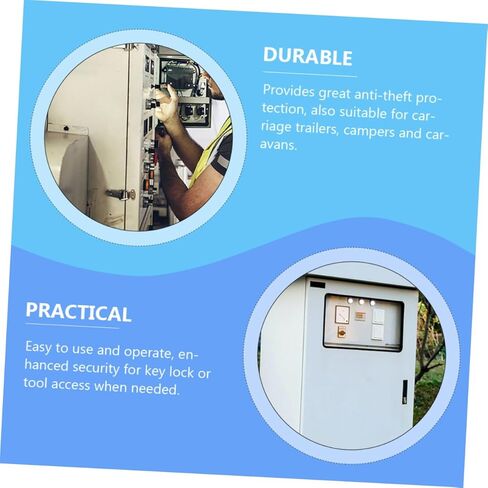 Zerodeko Zinc Alloy Compression Toolbox Latch Lock Keyed Raised Trigger Flush Hand Operated Machinery Box Lock for Trailers Campers Caravans in Saudi Arabia