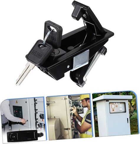 Zerodeko Zinc Alloy Compression Toolbox Latch Lock Keyed Raised Trigger Flush Hand Operated Machinery Box Lock for Trailers Campers Caravans in Saudi Arabia