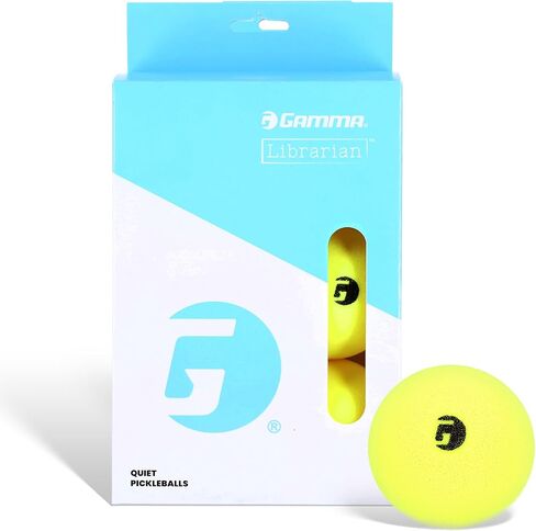 Gamma Librarian Foam Quiet Pickleball Balls – Low-Noise Practice Balls with True Bounce on Any Surface – Yellow Foam Pickleballs Available in 48 Box, 3 Pack, or 6 Pack in Saudi Arabia