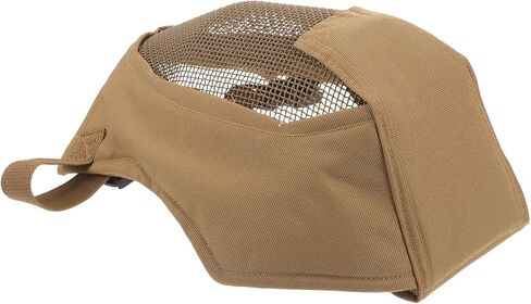 Luxshiny Full Steel Mesh Fencing Outdoor Protective Breathable Guard for Field Games Mud Color in Saudi Arabia