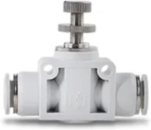 موصلات هوائية تركيبات خرطوم الهواء PU PY PE وصلة بيضاء تدفع إلى الأنابيب 4/6/8/10/12 مم موصل سريع الإصدار 1 قطعة (PE، 10 مم) in Kuwait