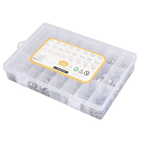 880PCS Stainless Steel Screw Assortment Kit Hex Head Bolts Nuts Flat Washers Boxed for DIY Projects,304 Stainless Steel in Saudi Arabia