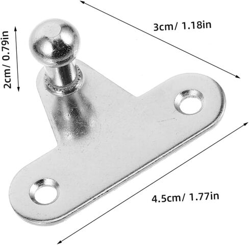 10Pcs Struts Brackets for Gas Springs Durable Hydraulic Lifting Mounts Compatible with Auto Boats Cabinets and More Versatile Design for Enhanced Support in Saudi Arabia