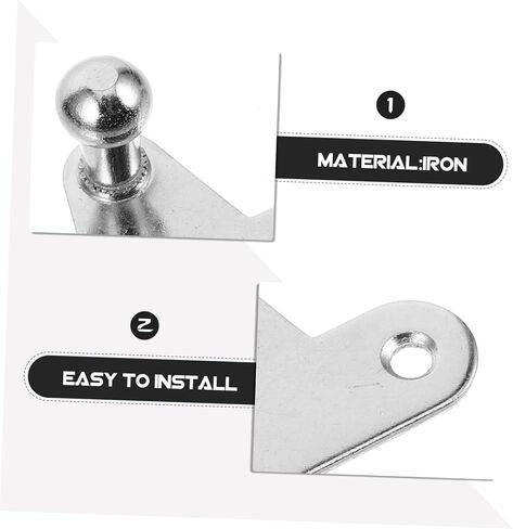 10Pcs Struts Brackets for Gas Springs Durable Hydraulic Lifting Mounts Compatible with Auto Boats Cabinets and More Versatile Design for Enhanced Support in Saudi Arabia