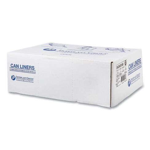 بطانات العلب التجارية من Inteplast Group، 55-60 جالون، 43 × 48، 16 ميكرون، 200/كرتون، طبيعي (S434816N) in Saudi Arabia