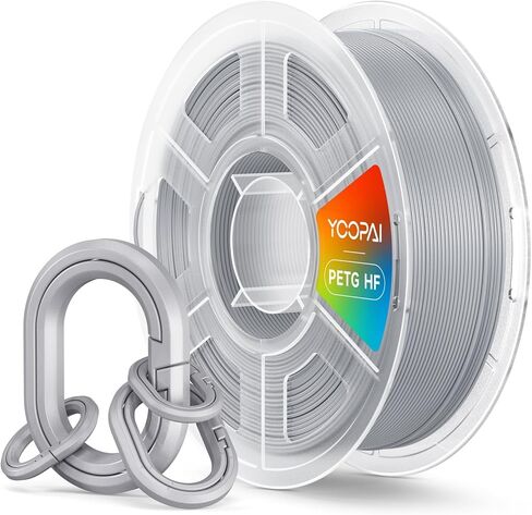 High Speed PETG Filament 1.75mm, Low Stringing, High Toughness, Odorless, Better Flow, 1KG (2.2lbs) Rapid 3D Printer Filament, PETG HF Black in Kuwait