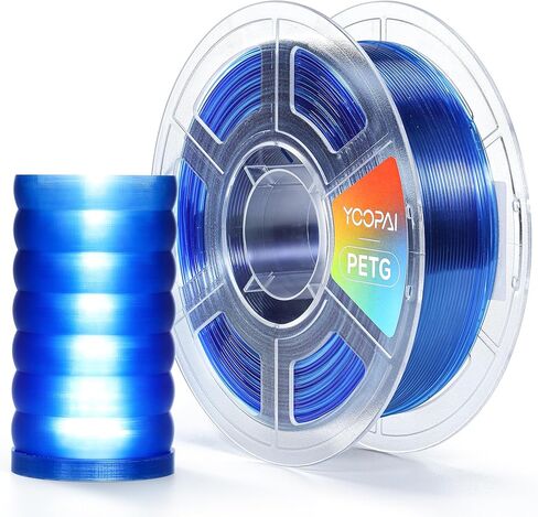 High Speed PETG Filament 1.75mm, Low Stringing, High Toughness, Odorless, Better Flow, 1KG (2.2lbs) Rapid 3D Printer Filament, PETG HF Black in Saudi Arabia