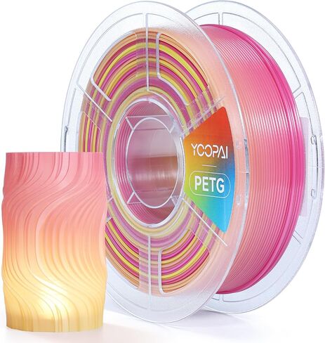 High Speed PETG Filament 1.75mm, Low Stringing, High Toughness, Odorless, Better Flow, 1KG (2.2lbs) Rapid 3D Printer Filament, PETG HF Black in Saudi Arabia