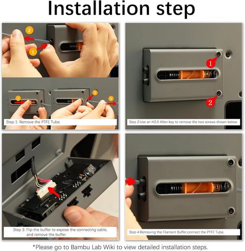 مخزن تغذية P2S الأصلي، بديل مخزن الخيوط لطابعة Bambu Lab P2S ثلاثية الأبعاد، يقلل من تقلبات التوتر أثناء عملية التغذية، ويضمن تغذية خيوط سلسة، ملحقات الطابعة ثلاثية الأبعاد in Kuwait