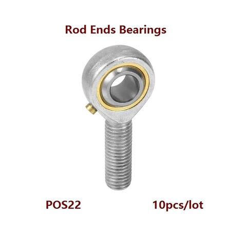 10pcs/lot POS22 and Oil Nozzle 22mm Rod End Joint Bearing Left/Right Male Ball Metric Threaded for in Kuwait