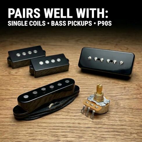 The Art of Tone, CTS 250k Pot for Guitars, Bass, Split Shaft, 450g, 10% Audio Taper Guitar Potentiometer, 250k Potentiometer replacement for Fender potentiometer in Kuwait