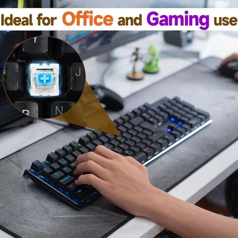 Keyboard Switches 50 PCS Mechanical Keyboards Switches Clickers for 3D Prints with Switch Puller & Brush Clickers for 3D Prints for Most Gaming Keyboards Blue in Saudi Arabia