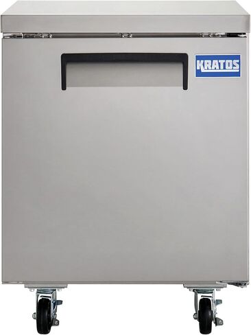 ثلاجة Kratos التجارية التي توضع تحت الطاولة، ثلاجة متنقلة ذات باب واحد من الفولاذ المقاوم للصدأ للمطاعم، 5.5. قدم مكعب. القدرة، 115 فولت، (67 ك - 300) in Saudi Arabia